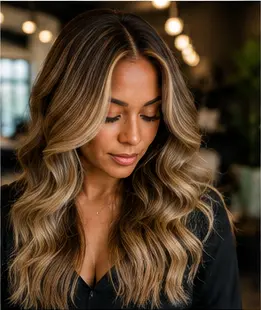 Dimensional blonde waves